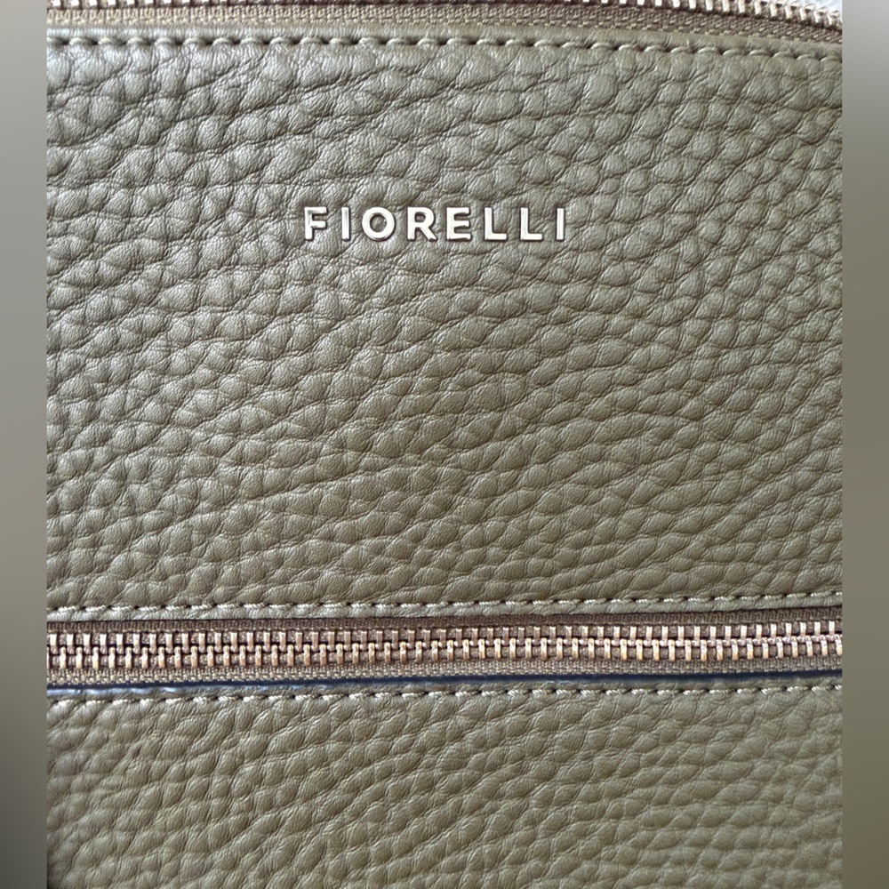 Fiorelli Olive Green Pebbled Leather Backpack